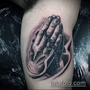 Фото тату руки молитва - 12062017 - пример - 046 Tattoo hands prayer