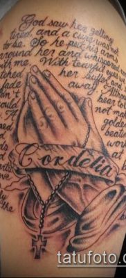 Фото тату руки молитва — 12062017 — пример — 121 Tattoo hands prayer