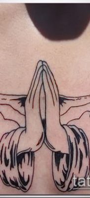 Фото тату руки молитва — 12062017 — пример — 139 Tattoo hands prayer