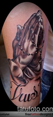 Фото тату руки молитва — 12062017 — пример — 144 Tattoo hands prayer