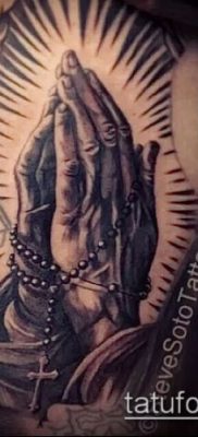 Фото тату руки молитва — 12062017 — пример — 155 Tattoo hands prayer