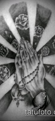 Фото тату руки молитва — 12062017 — пример — 162 Tattoo hands prayer