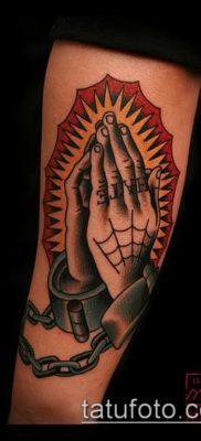 Фото тату руки молитва — 12062017 — пример — 178 Tattoo hands prayer