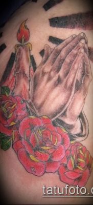Фото тату руки молитва — 12062017 — пример — 180 Tattoo hands prayer