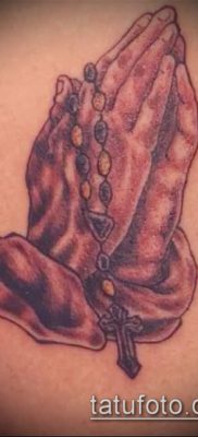 Фото тату руки молитва — 12062017 — пример — 182 Tattoo hands prayer