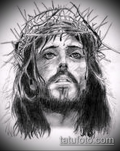 Эскиз для тату Иисуса Христа — 07062017 — пример — 001 SKETCHES tattoo of Jesus Christ