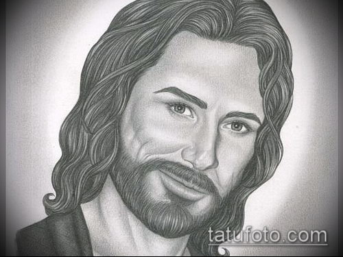 Эскиз для тату Иисуса Христа — 07062017 — пример — 005 SKETCHES tattoo of Jesus Christ