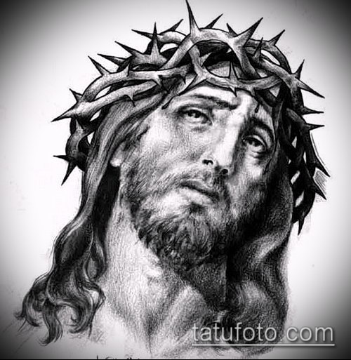 Эскиз для тату Иисуса Христа — 07062017 — пример — 006 SKETCHES tattoo of Jesus Christ._1