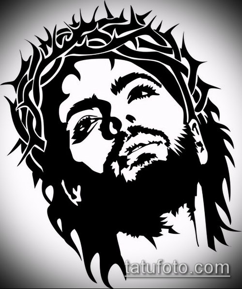 Эскиз для тату Иисуса Христа — 07062017 — пример — 014 SKETCHES tattoo of Jesus Christ.me_257