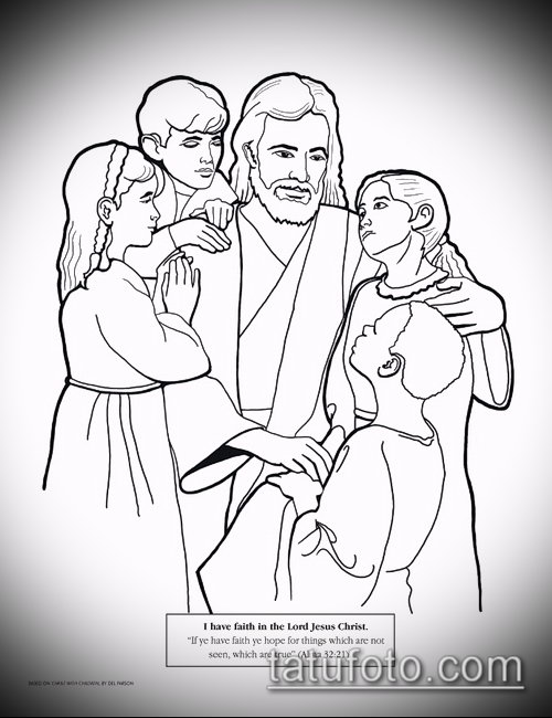 Эскиз для тату Иисуса Христа — 07062017 — пример — 028 SKETCHES tattoo of Jesus Christ