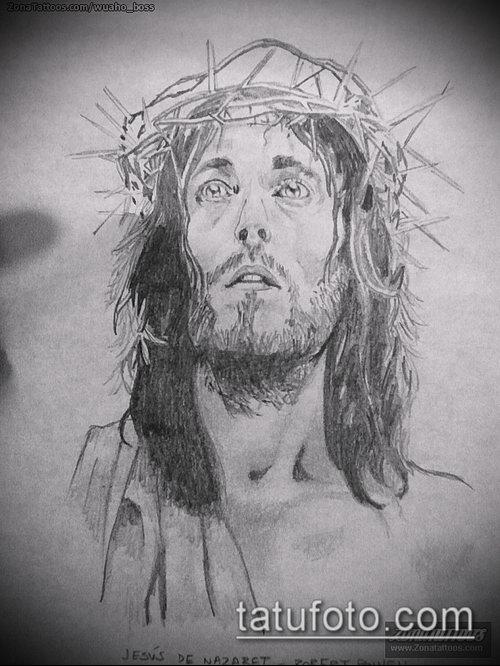 Эскиз для тату Иисуса Христа — 07062017 — пример — 037 SKETCHES tattoo of Jesus Christ