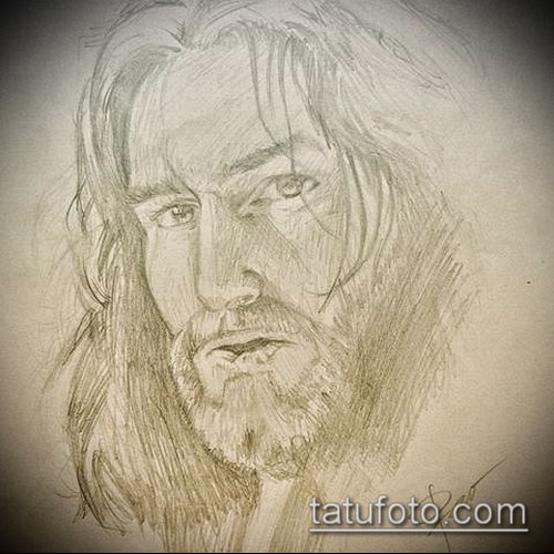 Эскиз для тату Иисуса Христа — 07062017 — пример — 047 SKETCHES tattoo of Jesus Christ