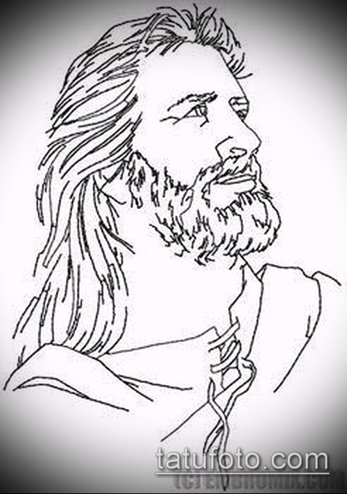 Эскиз для тату Иисуса Христа — 07062017 — пример — 051 SKETCHES tattoo of Jesus Christ._48