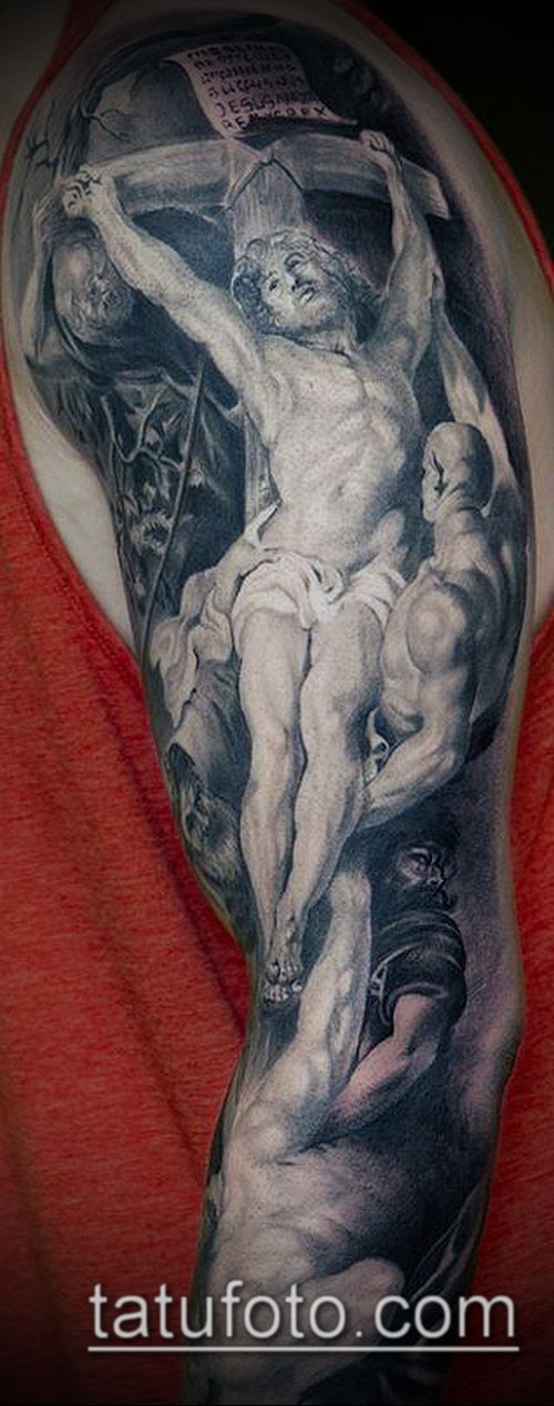 Эскиз для тату Иисуса Христа — 07062017 — пример — 057 SKETCHES tattoo of Jesus Christ