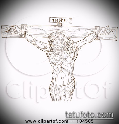 Эскиз для тату Иисуса Христа — 07062017 — пример — 059 SKETCHES tattoo of Jesus Christ
