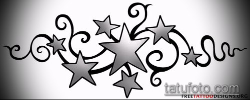Эскиз тату звезды на ключице — 07062017 — пример — 024 tattoo stars on the collarbone._202
