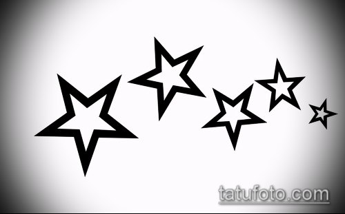 Эскиз тату звезды на ключице — 07062017 — пример — 029 tattoo stars on the collarbone._71
