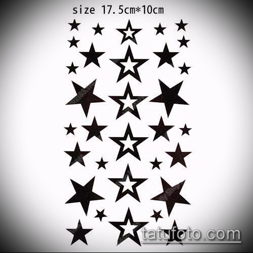 Эскиз тату звезды на ключице — 07062017 — пример — 044 tattoo stars on the collarbone.com_264
