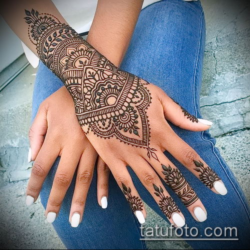 Фото браслет хной - 19072017 - пример - 002 Bracelet with henna