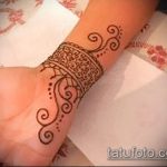 Фото браслет хной - 19072017 - пример - 061 Bracelet with henna
