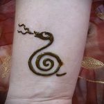 Фото змея хной - 21072017 - пример - 005 Snake with henna