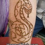 Фото змея хной - 21072017 - пример - 008 Snake with henna