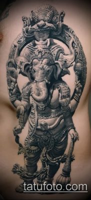 Фото тату Ганеша — 21072017 — пример — 003 Ganesha tattoo