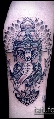 Фото тату Ганеша — 21072017 — пример — 004 Ganesha tattoo
