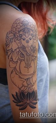 Фото тату Ганеша — 21072017 — пример — 016 Ganesha tattoo