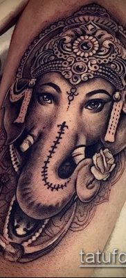 Фото тату Ганеша — 21072017 — пример — 019 Ganesha tattoo