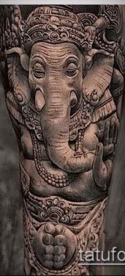 Фото тату Ганеша — 21072017 — пример — 021 Ganesha tattoo