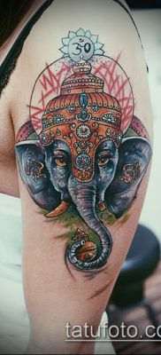 Фото тату Ганеша — 21072017 — пример — 035 Ganesha tattoo 12341511