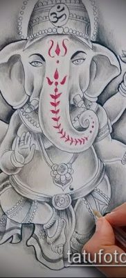 Фото тату Ганеша — 21072017 — пример — 039 Ganesha tattoo