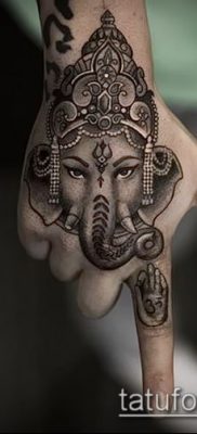 Фото тату Ганеша — 21072017 — пример — 040 Ganesha tattoo