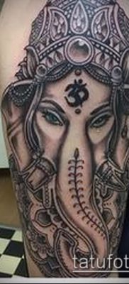 Фото тату Ганеша — 21072017 — пример — 043 Ganesha tattoo