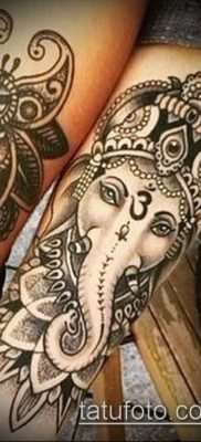 Фото тату Ганеша — 21072017 — пример — 044 Ganesha tattoo
