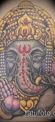 Фото тату Ганеша — 21072017 — пример — 045 Ganesha tattoo