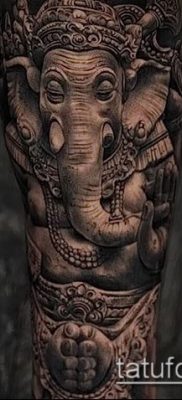 Фото тату Ганеша — 21072017 — пример — 048 Ganesha tattoo