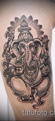 Фото тату Ганеша — 21072017 — пример — 051 Ganesha tattoo