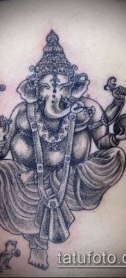 Фото тату Ганеша — 21072017 — пример — 052 Ganesha tattoo