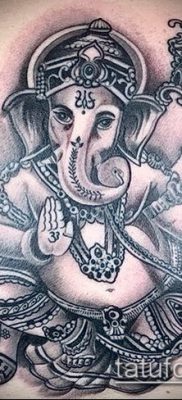 Фото тату Ганеша — 21072017 — пример — 054 Ganesha tattoo