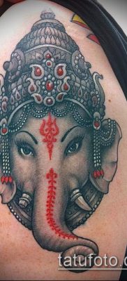 Фото тату Ганеша — 21072017 — пример — 055 Ganesha tattoo