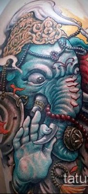 Фото тату Ганеша — 21072017 — пример — 058 Ganesha tattoo