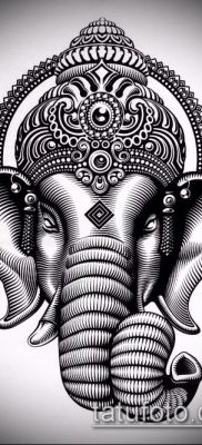Фото тату Ганеша — 21072017 — пример — 059 Ganesha tattoo