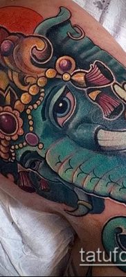 Фото тату Ганеша — 21072017 — пример — 064 Ganesha tattoo