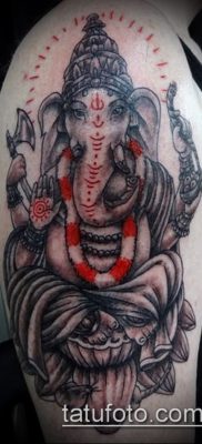 Фото тату Ганеша — 21072017 — пример — 065 Ganesha tattoo