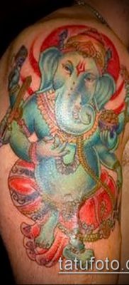 Фото тату Ганеша — 21072017 — пример — 068 Ganesha tattoo