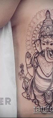 Фото тату Ганеша — 21072017 — пример — 070 Ganesha tattoo