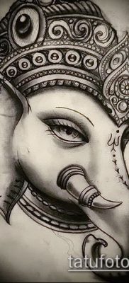 Фото тату Ганеша — 21072017 — пример — 073 Ganesha tattoo