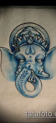 Фото тату Ганеша — 21072017 — пример — 076 Ganesha tattoo